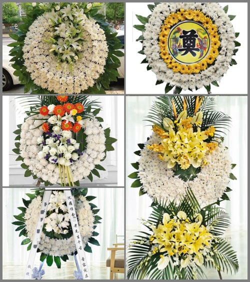 广东梅州市大埔县大痳镇中兰村花圈速递